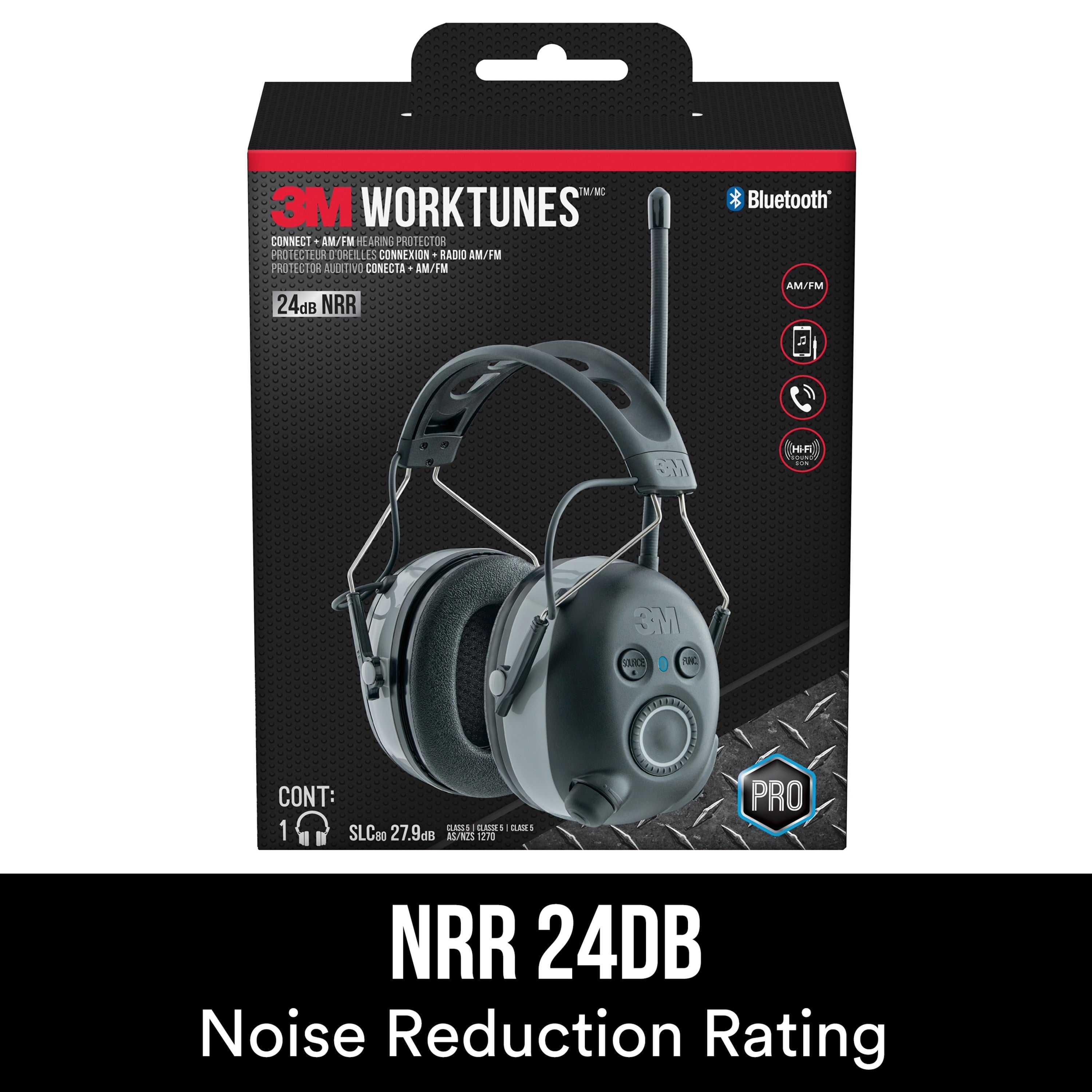 3M™ WorkTunes™ Connect AM/FM Hearing Protector with Bluetooth® Techn